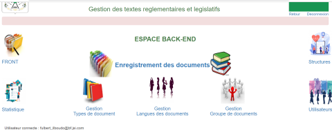 Screenshot of Legisante website
