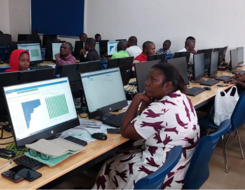 People sitting at computers