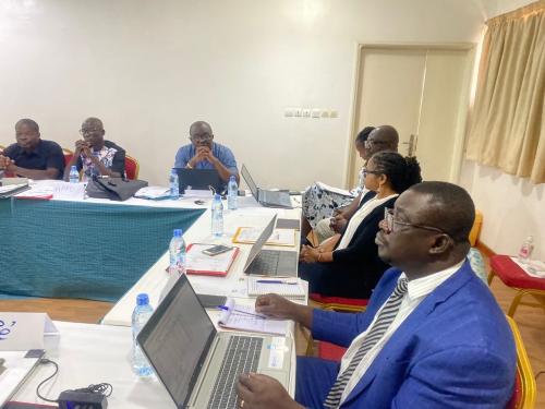 CHISU meeting with Côte d'Ivoire’s National Malaria Control Program and the Ministry of Health Information System Directorate. 