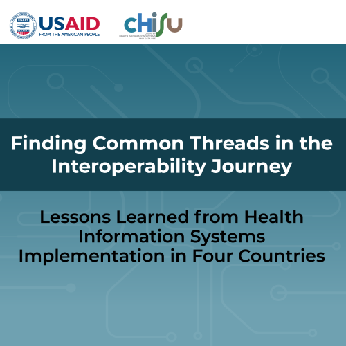 Thumbnail with the title of the interoperability webinar