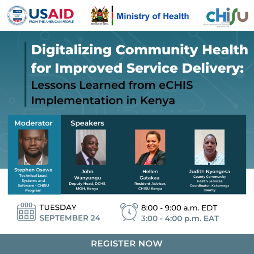 Digitalizing Community Health for Improved Service Delivery: Lessons Learned from e-CHIS Implementation in Kenya