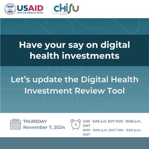 Have your say on digital health investments: Let’s update the Digital Health Investment Review Tool